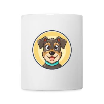 Jagdterrier Dog Breed Funny Cartoon Kawaii Clipart - Mug - white - Front