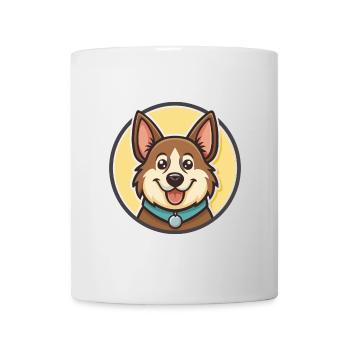Jamthund Dog Breed Colorful Cartoon Kawaii Clipart - Mug - white - Front