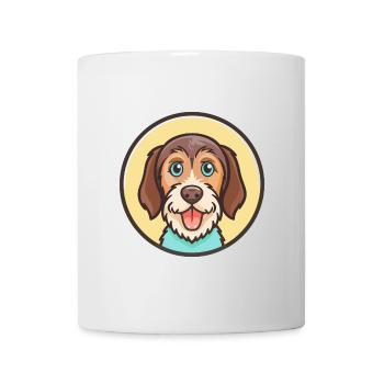 Chien courant à poil dur d’Istrie Race Dessin animé Kawaii - Mug blanc - blanc - Devant