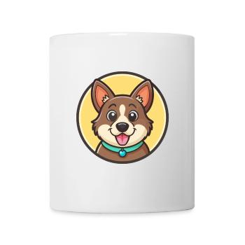 Kromfohrlander Hunderasse Cartoon Kawaii Clipart - Tasse - Weiß - Vorne