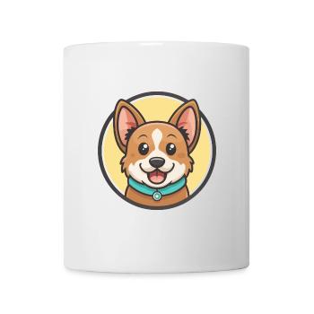 Jonangi Hunderasse Cartoon Figur Kawaii Clipart - Tasse - Weiß - Vorne