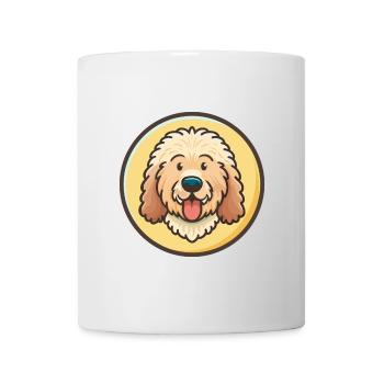 Komondor Chien Race Coloré Dessin Animé Kawaii Clipart - Mug blanc - blanc - Devant