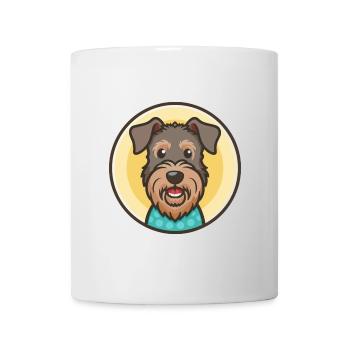 Kerry Blue Terrier Hunderasse Karikatur Kawaii - Tasse - Weiß - Vorne