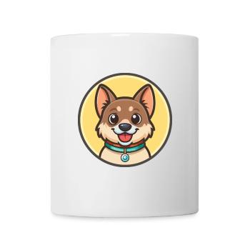 Kanni Chien Race Dessin animé Kawaii Clipart Animal Animal de compagnie - Mug blanc - blanc - Devant