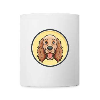 Irischer Setter Hund Rasse Cartoon Kawaii Clipart Haustier - Tasse - Weiß - Vorne