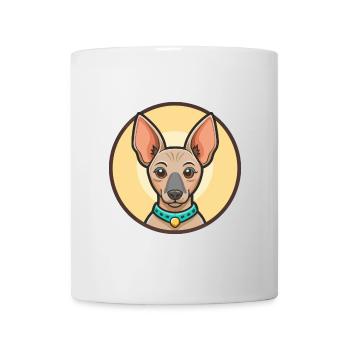 Inka haarlose Hunderasse Cartoon Kawaii Clipart Haustier - Tasse - Weiß - Vorne