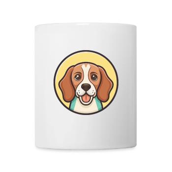 Kerry Beagle Chien Race Dessin animé Kawaii Clipart Animal de compagnie - Mug blanc - blanc - Devant