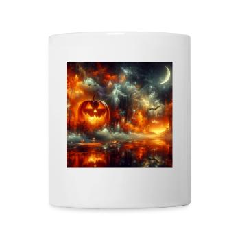 Paysage d’Halloween - Mug blanc - blanc - Devant