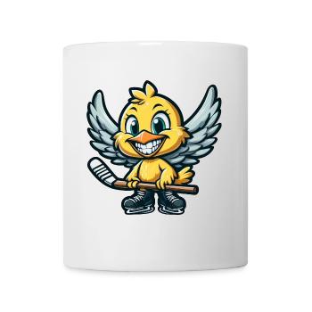Poulet Poussin Joueur de Hockey Angel Ice Hockey Club - Mug blanc - blanc - Devant