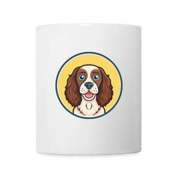 Pont Audemer Epagneul Chien Race Dessin Animé Kawaii Pet - Mug blanc - blanc - Devant