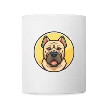 Presa Canario Chien Race Dessin animé Kawaii Clipart Animal de compagnie - Mug blanc - blanc - Devant