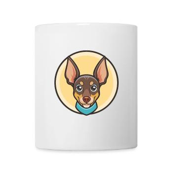 Prague Ratter Chien Race Dessin animé Kawaii Clipart Animal de compagnie - Mug blanc - blanc - Devant