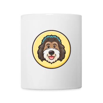 Chien de berger portugais Race de chien Dessin animé drôle Kawaii - Mug blanc - blanc - Devant