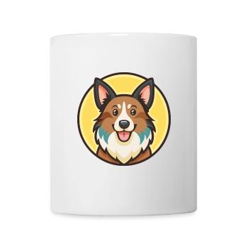 Patagonian Sheepdog Dog Breed Funny Cartoon Kawaii - Mug - white - Front