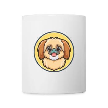 Pekingese Dog Breed Cartoon Kawaii Clipart Animal - Mug - white - Front