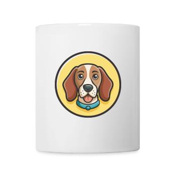 Norman Hound Chien Race Dessin animé Kawaii Clipart Animal de compagnie - Mug blanc - blanc - Devant