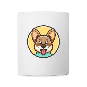 Owczarek Podhalanski Hunderasse Cartoon Kawaii Haustier - Tasse - Weiß - Vorne
