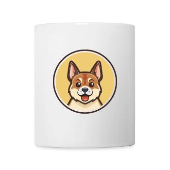 Mountain Feist Hunderasse Cartoon Kawaii Clipart - Tasse - Weiß - Vorne