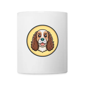 Norfolk Spaniel Dog Breed Cartoon Kawaii Clipart - Mug - white - Front