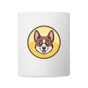 Nouvelle-Zélande Race Chien Drôle Dessin Animé Kawaii Clipart - Mug blanc - blanc - Devant