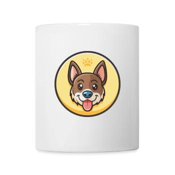 Nouvelle-Zélande Tête Chien Race Drôle Dessin Animé Kawaii - Mug blanc - blanc - Devant