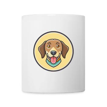 New Zealand Huntaway Dog Breed Cartoon Kawaii Pet - Mug - white - Front