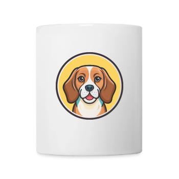 Nordland Beagle Hunderasse Karikatur Kawaii Haustier - Tasse - Weiß - Vorne