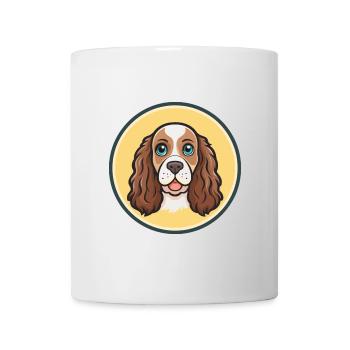 Picardy Spaniel Dog Breed Cartoon Kawaii Clipart - Mug - white - Front
