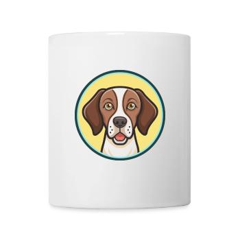 Pointer Hunderasse Cartoon Figur Kawaii Clipart - Tasse - Weiß - Vorne