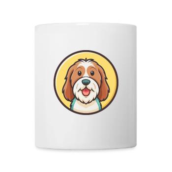 Petit Basset Griffon Vendéen Chien Race Dessin Animé Animal - Mug blanc - blanc - Devant