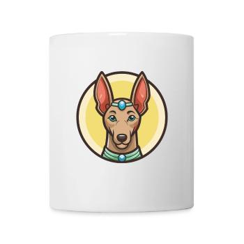 Pharaoh Hound Dog Breed Cartoon Kawaii Clipart Pet - Mug - white - Front