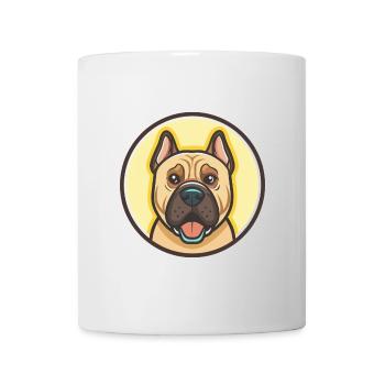 Perro De Presa Canario Hunderasse Cartoon Kawaii - Tasse - Weiß - Vorne