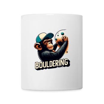Bouldering Chimpanzee Climbing Gift - Mug - white - Front
