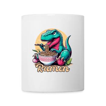 Mignon T-Rex Ramen Dinosaure Cadeau - Mug blanc - blanc - Devant