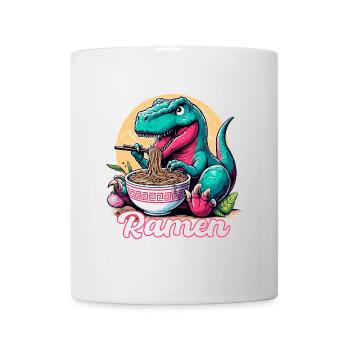 Mignon T-Rex Ramen Dinosaure Cadeau - Mug blanc - blanc - Devant