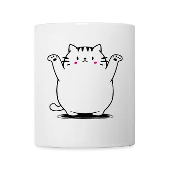 Chat mignon - Mug blanc - blanc - Devant