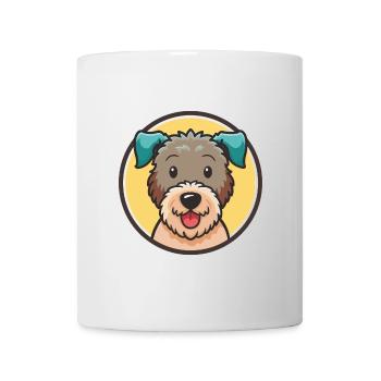 Pumi Hunderasse Cartoon Kawaii Clipart Illustration - Tasse - Weiß - Vorne