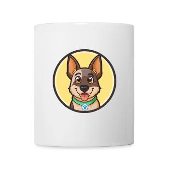 Rastreador Brasileiro Race de chien Dessin animé Kawaii Animal de compagnie - Mug blanc - blanc - Devant