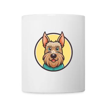 Scottish Terrier chien race dessin animé Kawaii Clipart - Mug blanc - blanc - Devant