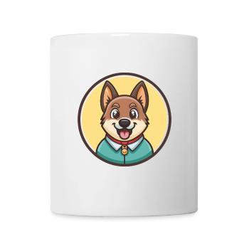Sarabi Chien Race Dessin Animé Kawaii Clipart Animal Animal Pet - Mug blanc - blanc - Devant