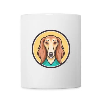 Saluki Dog Breed Cartoon Kawaii Clipart Animal Pet - Mug - white - Front