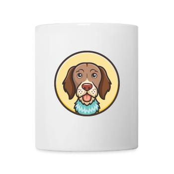 Slovaque Pointer à poil dur Chien race Dessin animé Animal de compagnie - Mug blanc - blanc - Devant