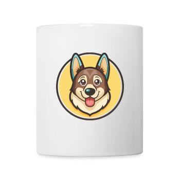 Slovak Cuvac Dog Breed Cartoon Kawaii Clipart Pet - Mug - white - Front