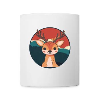 Forêt de cerfs fauves - Mug blanc - blanc - Devant