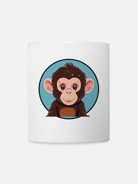 Affe Affen Affengesicht - Mugg - vit