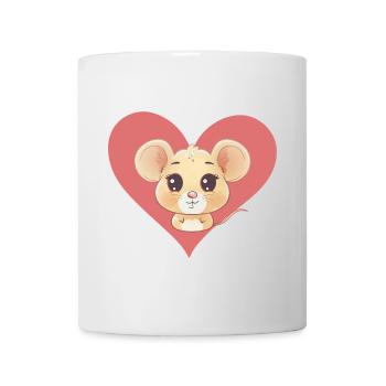 Mäuse - Tasse - Weiß - Vorne