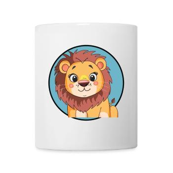 Loewe Lion's Head Cheetah - Mug - white - Front