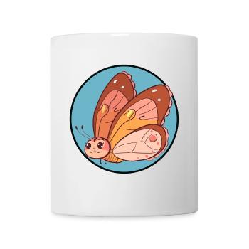 Forêt d’été de papillons - Mug blanc - blanc - Devant