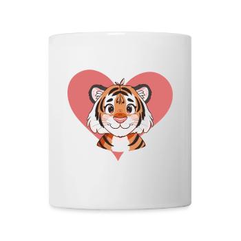 Tiger Gepard Leopard - Tasse - Weiß - Vorne