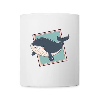 Meeresleben Flosse Wal - Tasse - Weiß - Vorne